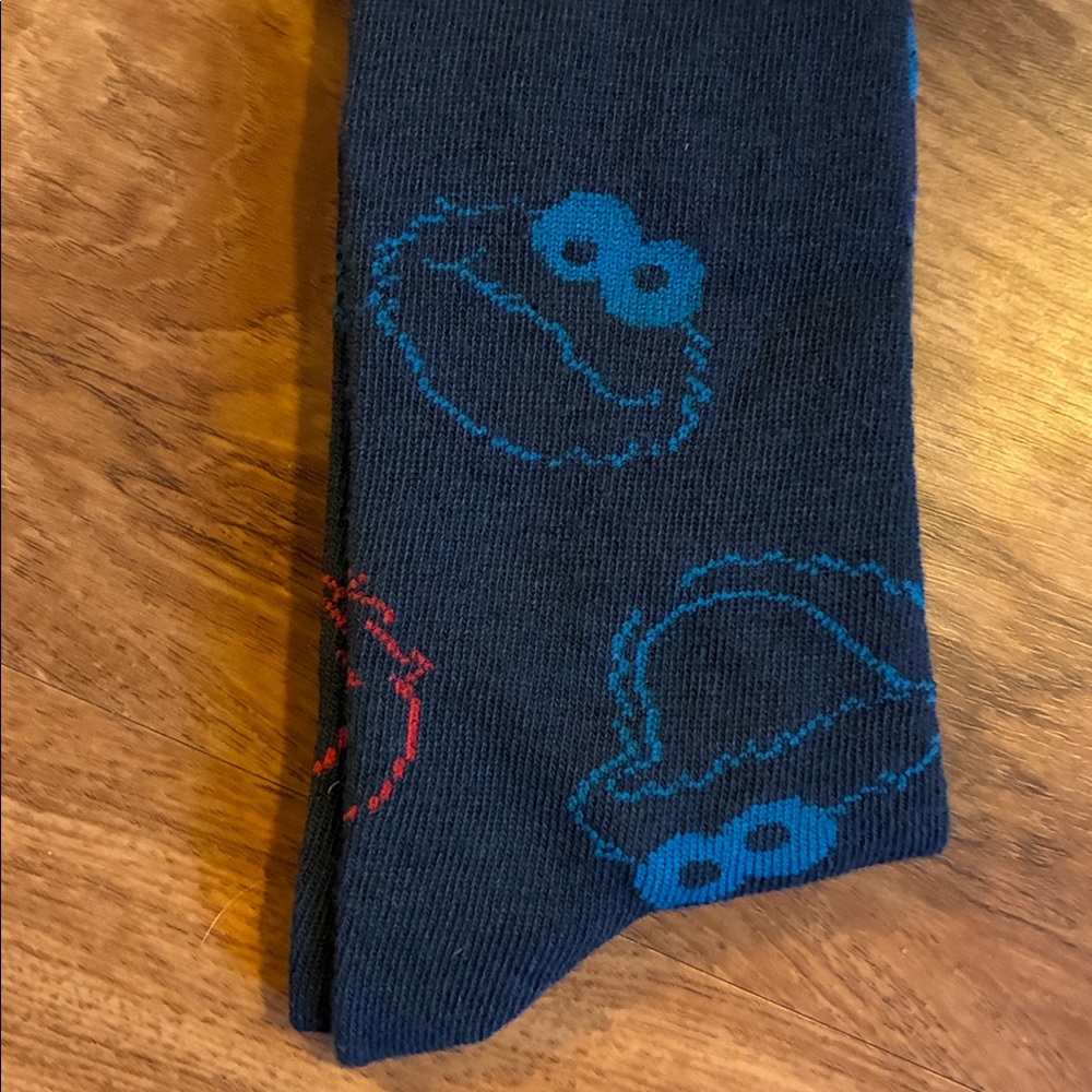 3/$18 Sesame Street Monsters Oscar Elmo 🍪 Novelty Socks One Size Fits Most